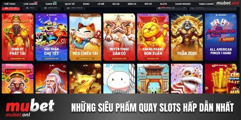 Bỏ túi ngay 3 siêu phẩm slots hấp dẫn nhất 