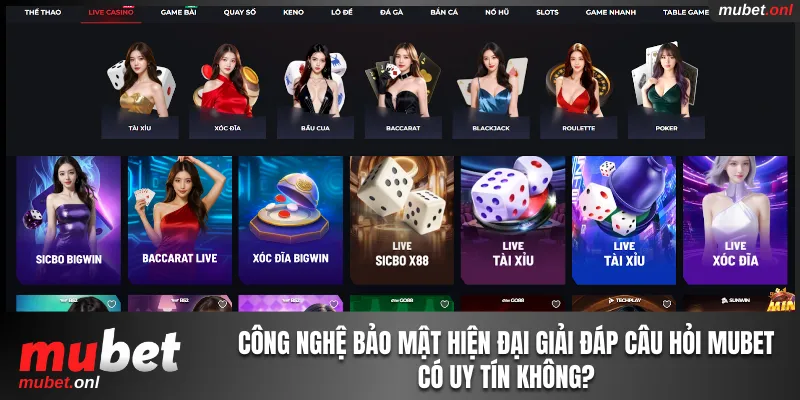 Công nghệ bảo mật hiện đại giải đáp câu hỏi Mubet có uy tín không